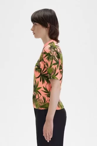 Jersey con estampado de palmeras para mujer