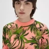 Jersey con estampado de palmeras para mujer Jersey con estampado de palmeras para mujer