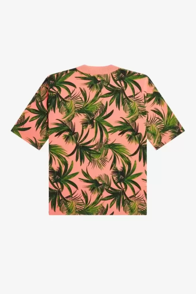Jersey con estampado de palmeras para mujer Jersey con estampado de palmeras para mujer