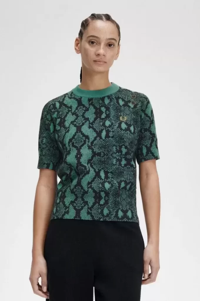 Jersey con estampado de serpiente para mujer Jersey con estampado de serpiente para mujer