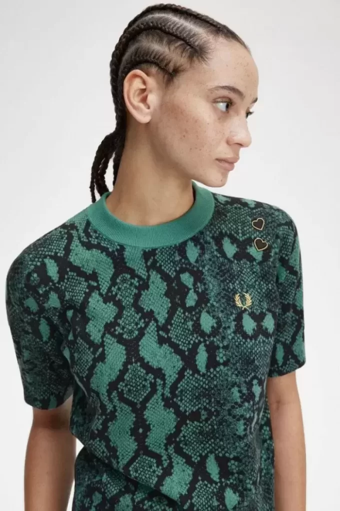 Jersey con estampado de serpiente para mujer Jersey con estampado de serpiente para mujer