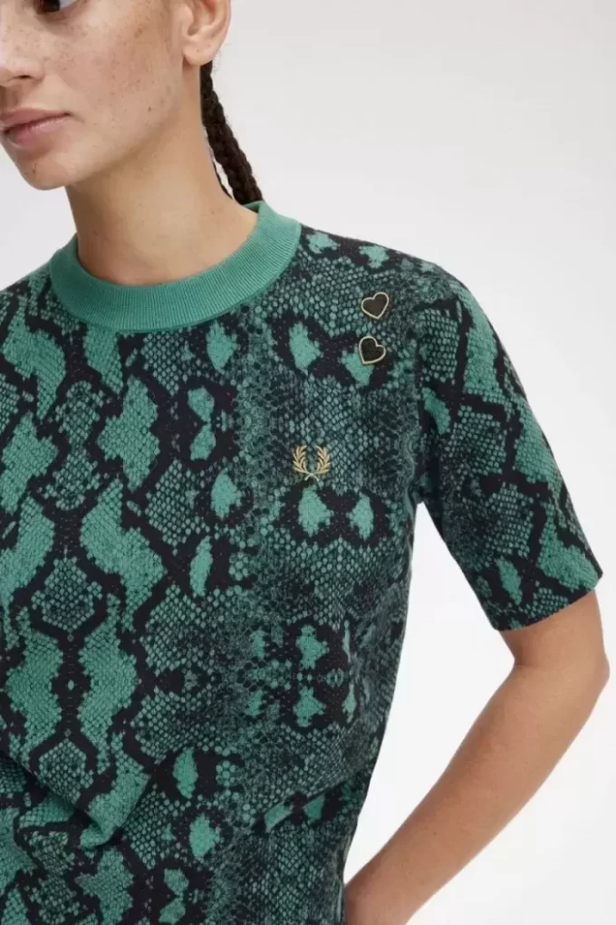 Jersey con estampado de serpiente para mujer Jersey con estampado de serpiente para mujer