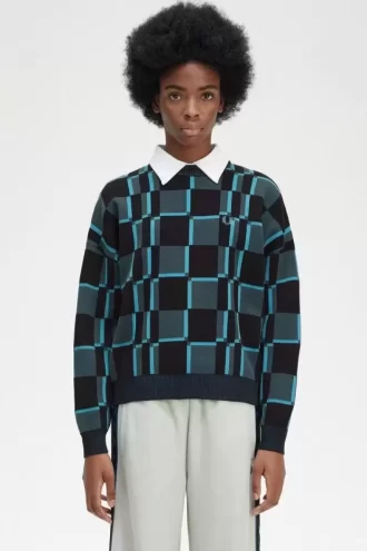 Jersey de cuadros para mujer