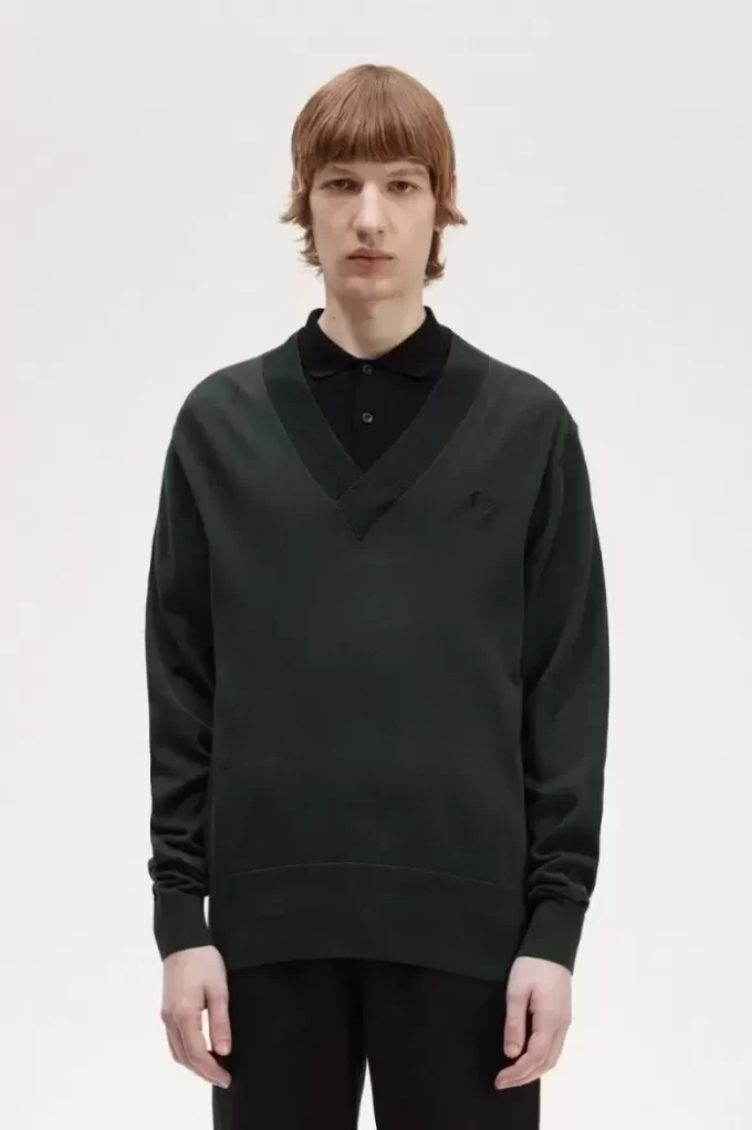 Jersey de cuello en V para hombre Jersey de cuello en V para hombre