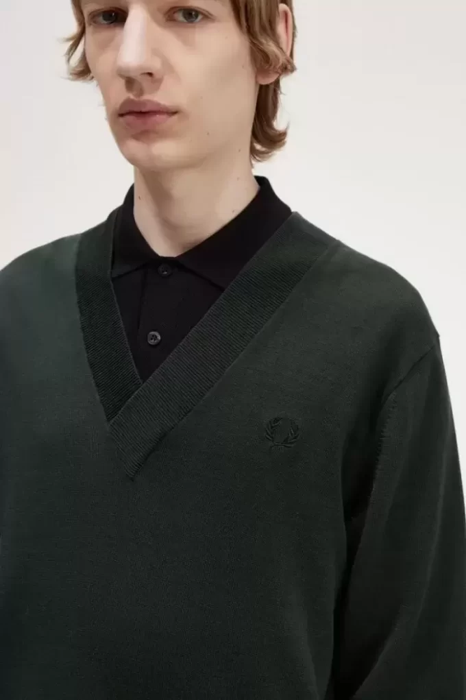 Jersey de cuello en V para hombre Jersey de cuello en V para hombre