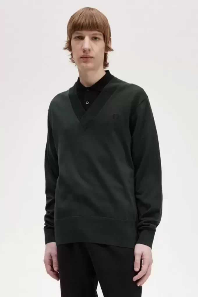 Jersey de cuello en V para hombre Jersey de cuello en V para hombre