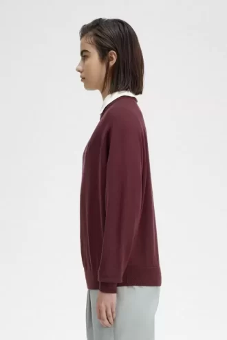 Jersey de cuello redondo para mujer