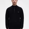 Jersey de hombre con media cremallera y punto gofre Jersey de hombre con media cremallera y punto gofre