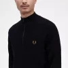 Jersey de hombre con media cremallera y punto gofre Jersey de hombre con media cremallera y punto gofre