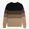 Jersey de lana de cordero a rayas para hombre Jersey de lana de cordero a rayas para hombre