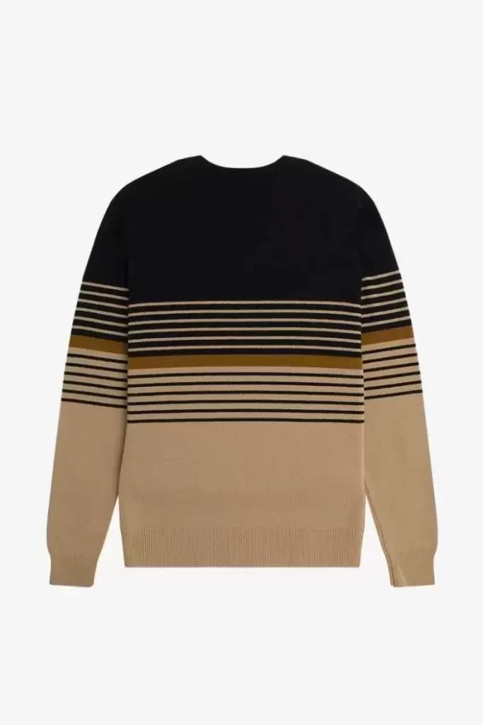 Jersey de lana de cordero a rayas para hombre Jersey de lana de cordero a rayas para hombre