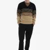 Jersey de lana de cordero a rayas para hombre Jersey de lana de cordero a rayas para hombre