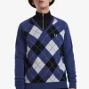 Jersey de lana de cordero con cuello en V y rombos para hombre Jersey de lana de cordero con cuello en V y rombos para hombre