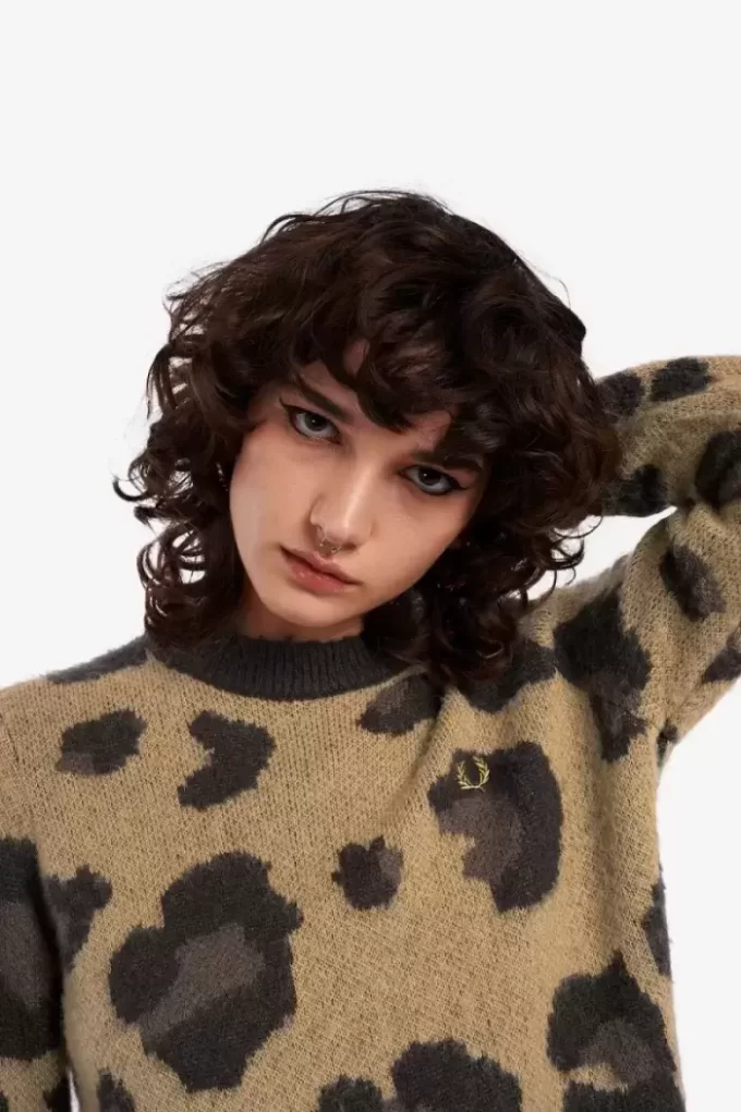 Jersey de leopardo para mujer Jersey de leopardo para mujer