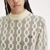 Jersey de manga corta de punto abierto para mujer Jersey de manga corta de punto abierto para mujer