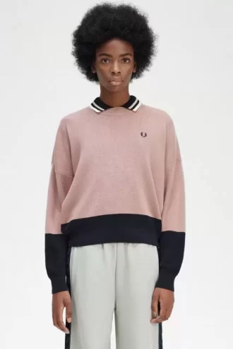 Jersey de mujer con bloques de color