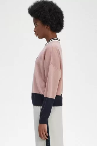 Jersey de mujer con bloques de color