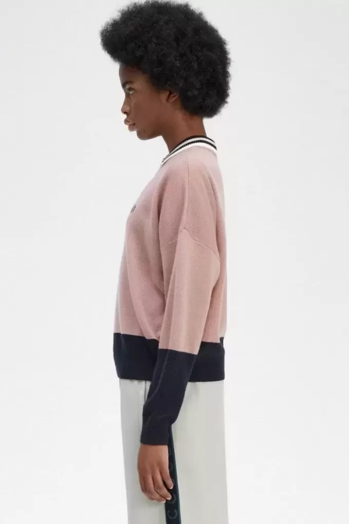 Jersey de mujer con bloques de color Jersey de mujer con bloques de color