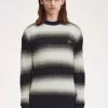 Jersey de punto abierto a rayas para hombre Jersey de punto abierto a rayas para hombre