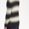 Jersey de punto abierto a rayas para hombre Jersey de punto abierto a rayas para hombre