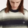 Jersey de punto abierto a rayas para hombre Jersey de punto abierto a rayas para hombre
