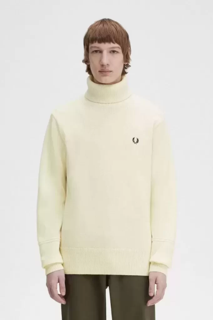 Jersey de punto con cuello alto para hombre Jersey de punto con cuello alto para hombre
