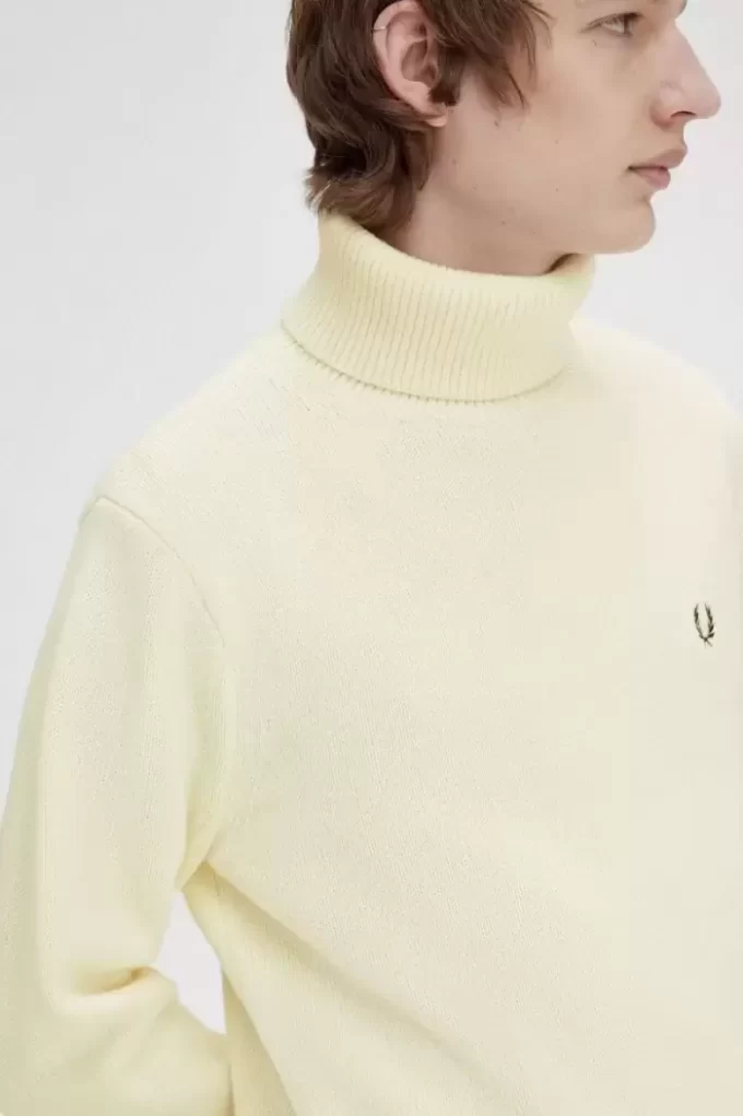 Jersey de punto con cuello alto para hombre Jersey de punto con cuello alto para hombre