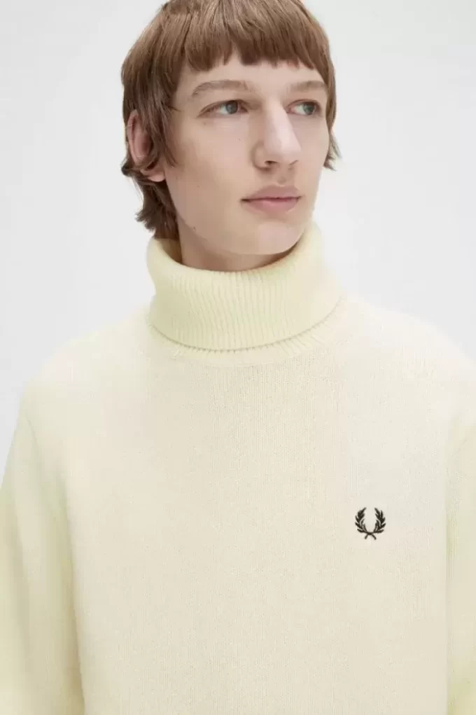 Jersey de punto con cuello alto para hombre Jersey de punto con cuello alto para hombre