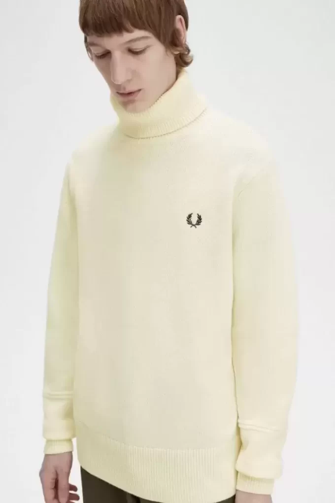 Jersey de punto con cuello alto para hombre Jersey de punto con cuello alto para hombre