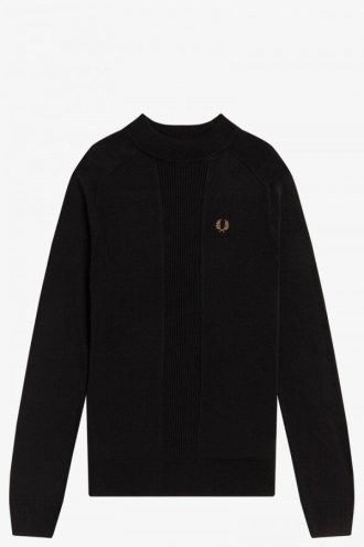 Jersey de punto con detalle de canalé