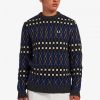 Jersey de punto de lana británica Fair Isle