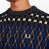 Jersey de punto de lana británica Fair Isle