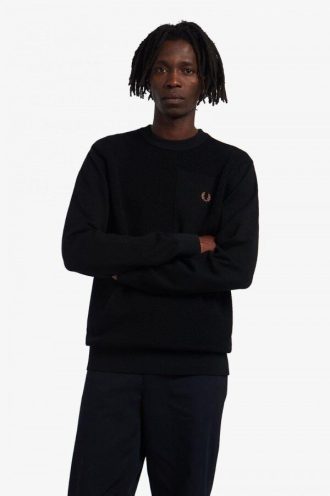 Jersey de punto de merino texturizado