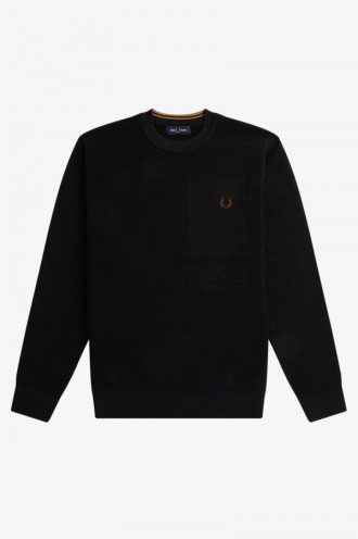 Jersey de punto de merino texturizado