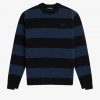 Jersey de punto de mezcla de alpaca con rayas llamativas