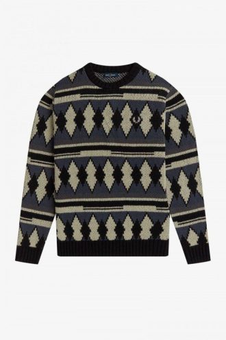 Jersey de punto grueso de jacquard