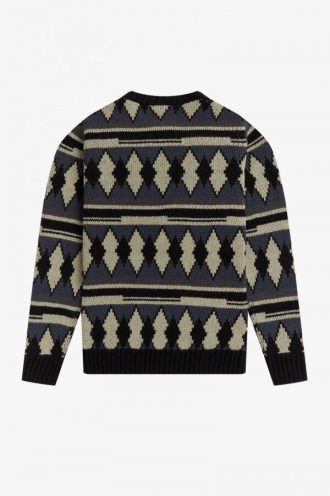 Jersey de punto grueso de jacquard