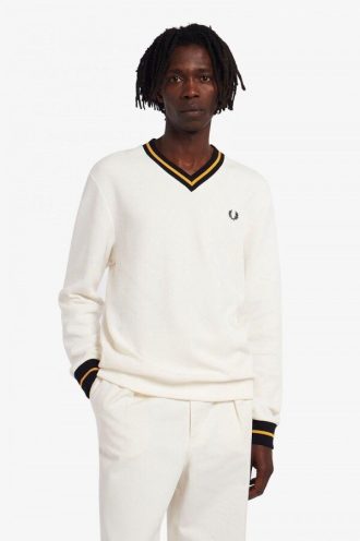 Sudadera con textura de piqué con ribete
