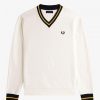 Sudadera con textura de piqué con ribete