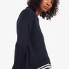 Jersey de punto trenzado con dobladillo dividido