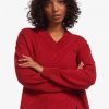 Jersey de punto trenzado con dobladillo dividido