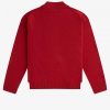 Jersey de punto trenzado con dobladillo dividido