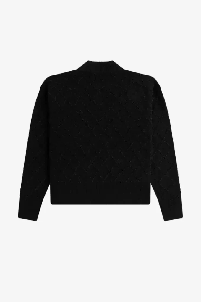 Jersey de rejilla de chenilla para mujer Jersey de rejilla de chenilla para mujer