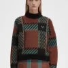 Jersey de tartán Glitch para mujer Jersey de tartán Glitch para mujer
