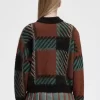 Jersey de tartán Glitch para mujer Jersey de tartán Glitch para mujer