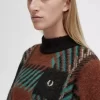 Jersey de tartán Glitch para mujer Jersey de tartán Glitch para mujer