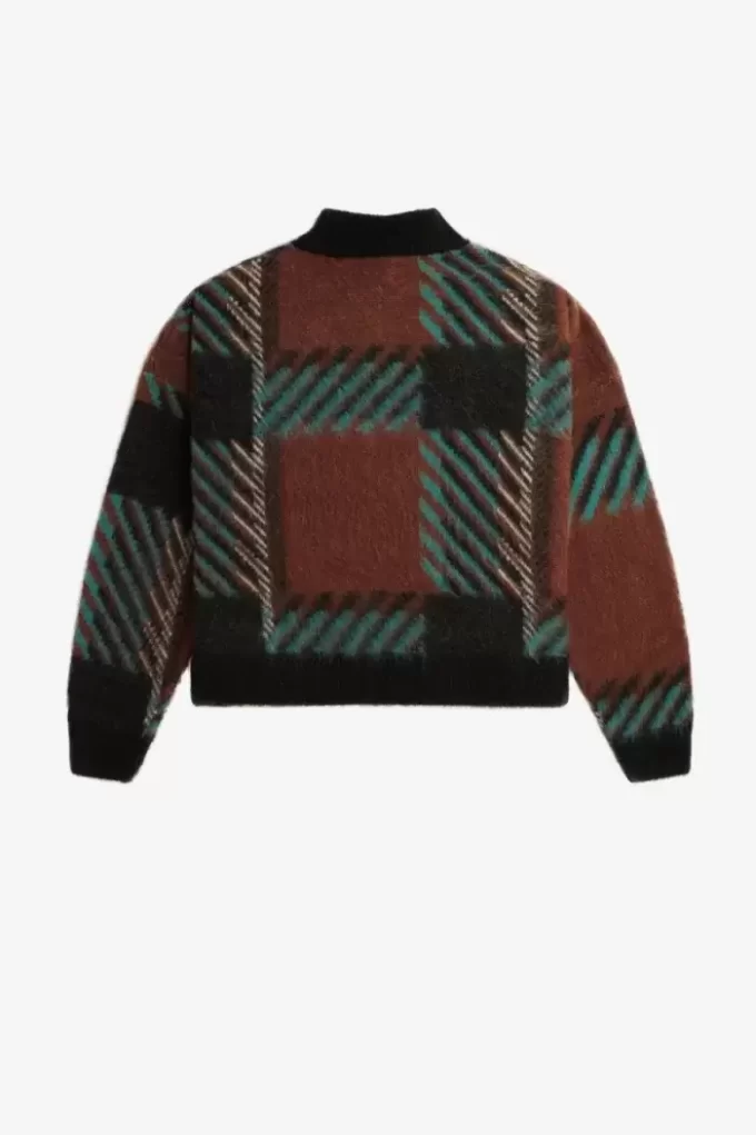 Jersey de tartán Glitch para mujer Jersey de tartán Glitch para mujer
