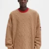 Jersey extragrande con detalle de parche para hombre