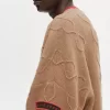 Jersey extragrande con detalle de parche para hombre