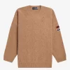 Jersey extragrande con detalle de parche para hombre